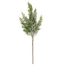položky Umelo zasnežená borovicová vetvička na kvetinové aranžmány a adventné dekorácie, 40 cm, 3 kusy