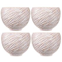 položky Malé keramické misky v ružovom špirálovom dekore Ø9cm 4ks