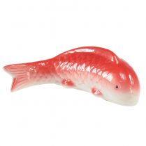 položky Koi dekoračná ryba keramická červená biela plávajúca 15cm 3ks
