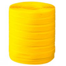 Článok Kučeravá stuha, darčeková stuha, žltá bavlnená, 10 mm, 100 m, udržateľná