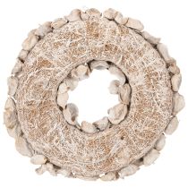 položky Veniec s lotosovým kvetom, prírodná dekorácia, sušené kvety, 35 cm