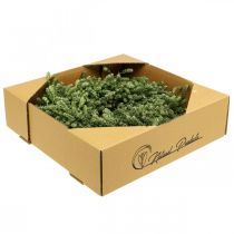 položky Vianočný veniec dekorácia zelený veniec zo sušených kvetov veniec na dvere ľan bylina slávnostný Ø34cm