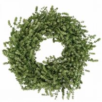 položky Vianočný veniec zelený sušený kvet veniec ľanový bylinkový Ø34cm