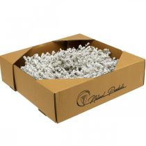 položky Vianočný veniec biely sušený kvietok veniec ľanový Ø34cm