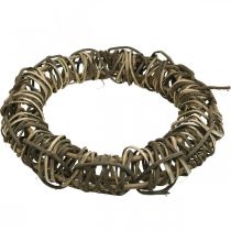 položky Veľký dekoratívny veniec Ø50cm z viniča - prírodný veniec na dvere z dreva a vŕby, všestranný na zdobenie