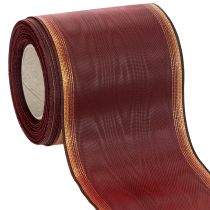 položky Bordeauxová stužka do venca 100mm moaré taftová svadobná dekorácia