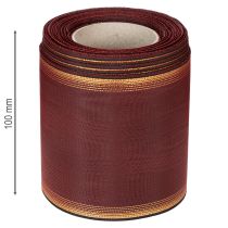 položky Bordeauxová stužka do venca 100mm moaré taftová svadobná dekorácia
