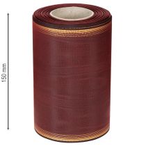 položky Stuha do venca Moiré 150mm Bordeaux taftová ozdoba na stuhu