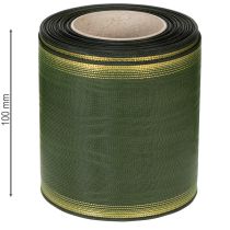 položky Veniec stuha moiré tmavozelená 100 mm ozdobná stuha taftová stuha
