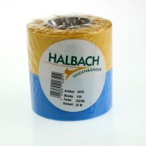 položky Modrá a žltá moaré stuha na veniec, 100 mm, národná stuha, klubová stuha, ozdobná stuha, slávnostná smútočná stuha, acetát