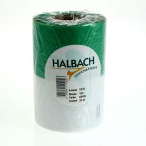 položky Moaré stuha na veniec zeleno-biela 150 mm, ozdobná stuha, mašľová stuha, taftová kvalita 25 m