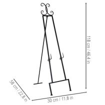 položky Dekoratívny držiak na veniec so stabilnou základňou, ideálny ako všestranný doplnok, 118 cm
