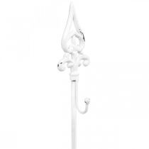 položky Stojan na veniec v štýle shabby chic, biely, 1 háčik, V76 cm