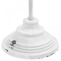 položky Stojan na veniec v štýle shabby chic, biely, 1 háčik, V76 cm