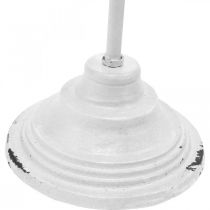 Článok Držiak na veniec Shabby Chic White Stojan na veniec kovový 4 háčiky, výška 76 cm