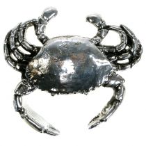 položky Dekoratívny krab, starožitné striebro, 12 cm