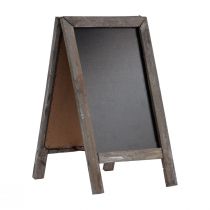 položky Tabuľový dvojitý drevený stojan na tabuľu vintage 18x32cm
