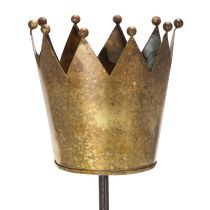 Článok Dekoratívna koruna na paličke, vintage dekorácia na črepníkové rastliny, 73 cm