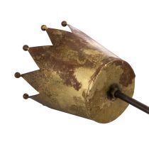 Článok Dekoratívna koruna na paličke, vintage dekorácia na črepníkové rastliny, 73 cm