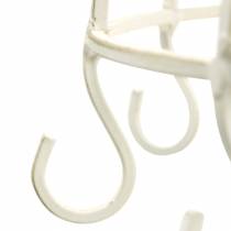 položky Ozdobná korunka s háčikom na zavesenie biela Ø29cm