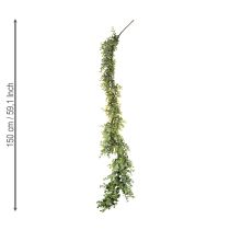 položky Girlanda z umelého eukalyptu, dekoratívna girlanda, zelená, 150 cm