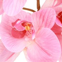 položky Umelé orchidey Ružové umelé kvety ako skutočné 56 cm 3 ks