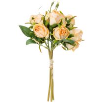 položky Umelá kytica ruží, realistická dekorácia do obývačky, 31 cm, 3 kusy