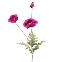 Umelé maky ozdobné hodvábne kvety ružové 70cm