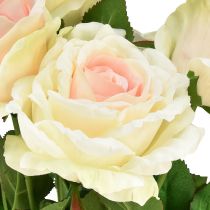 položky Umelé ruže Kytica z umelých ruží Krémová ružová Pick 54cm