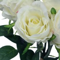 položky Umelé ruže v zväzku biele 30cm 8ks