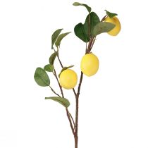 položky Umelá citrónová vetvička dekoračná vetvička s 3 žltými citrónmi 65cm