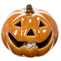 položky Keramická tekvica LED Halloween dekorácia malá 10 cm