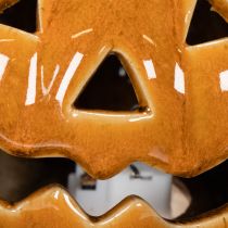 položky Keramická tekvica LED Halloween dekorácia malá 10 cm
