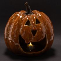 položky Halloweenská LED dekorácia s tekvicou 15 cm