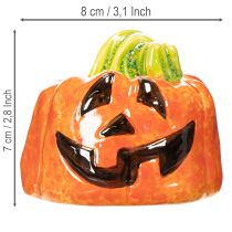 položky Dekoratívna keramická figúrka tekvice na jeseň a Halloween, 8 cm
