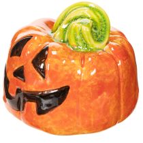 položky Dekoratívna keramická figúrka tekvice na jeseň a Halloween, 8 cm