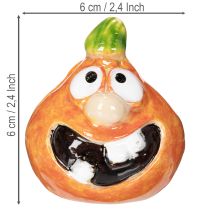 položky Dekoratívna figúrka tekvice ako zábavná jesenná dekorácia, 6 cm, 2 kusy