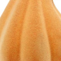 položky Deco tekvica zakrivená oranžová vločkovaná Umelá tekvica 18cm