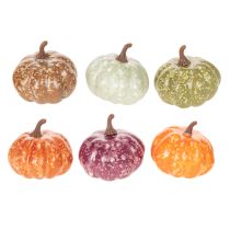 položky Sada mini tekvicových dekorácií, jesenné a halloweenske dekorácie, rôzne farby, 4 cm, 24 kusov