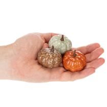 položky Sada mini tekvicových dekorácií, jesenné a halloweenske dekorácie, rôzne farby, 4 cm, 24 kusov