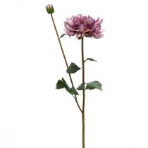 položky Umelý kvet Dahlia Fialový hodvábny kvet a púčik V57cm
