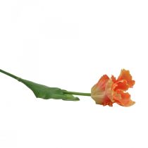 položky Umelý kvet, papagáj tulipán oranžový, jarný kvet 63cm