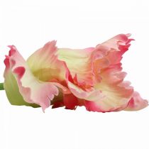 položky Umelý kvet, papagáj tulipán ružový, jarný kvet 63cm