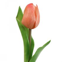 položky Umelý kvet Tulip Peach Real Touch jarný kvet V21cm