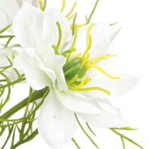 položky Umelé kvety Biela Nigella Virgin in Green 67cm 3 ks