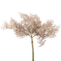 Dekorácia z umelých kvetov, koralová vetvička, ozdobné vetvičky biela hnedá 40cm 4ks