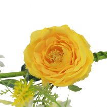 položky Umelé kvety dekoračný vešiak jar leto žltý biely 150cm