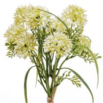 položky Umelé kvety biela allium dekorácia okrasná cibuľa 34cm 3ks v zväzku