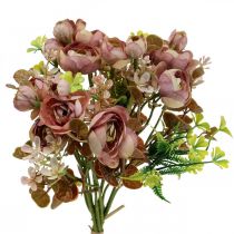 položky Umelé kvety deco kytica ranunculus umelá ružová 32cm