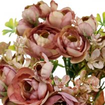 položky Umelé kvety deco kytica ranunculus umelá ružová 32cm